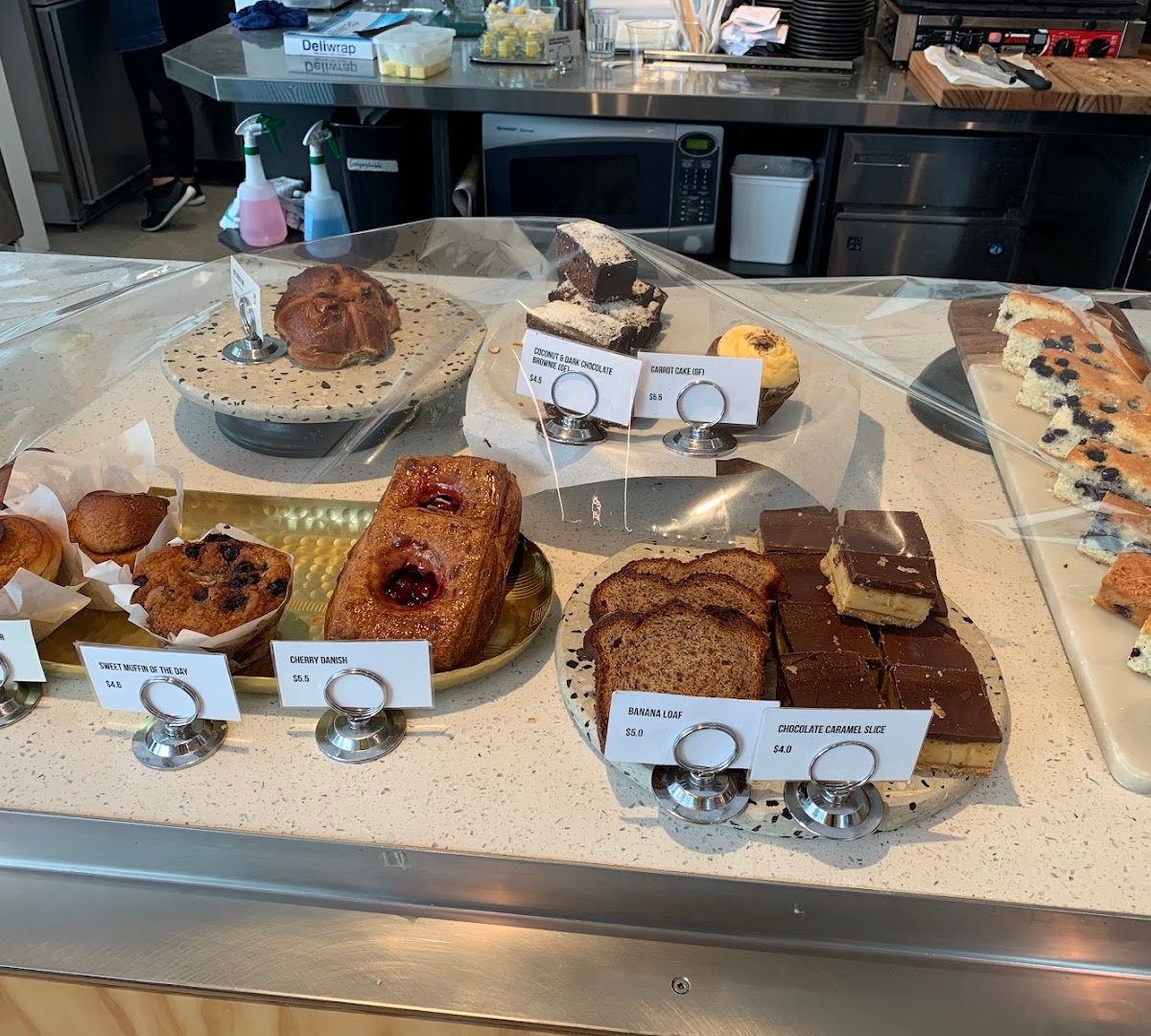 Food at Mojo, specialty coffee shop in Auckland