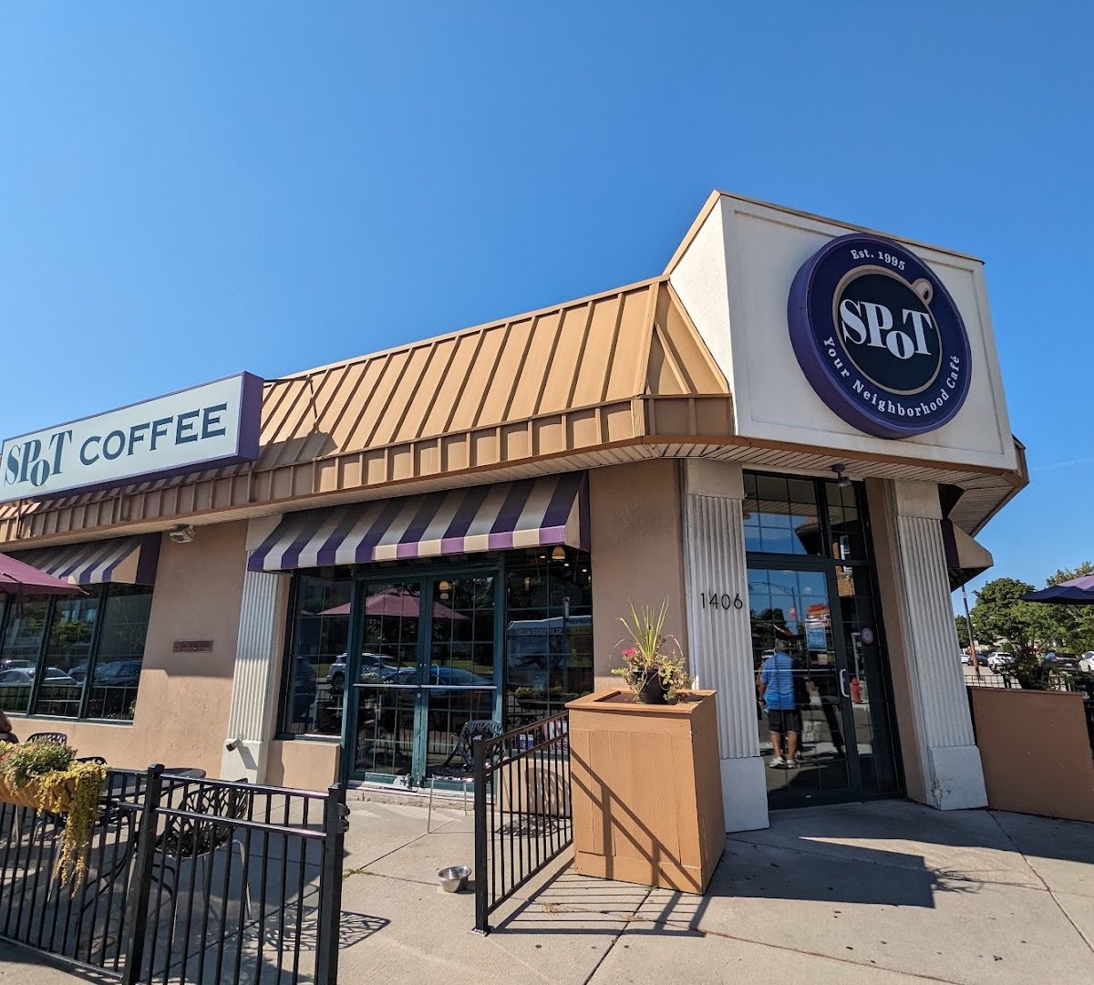 Storefront of SPoT Coffee Hertel, specialty coffee shop in Buffalo