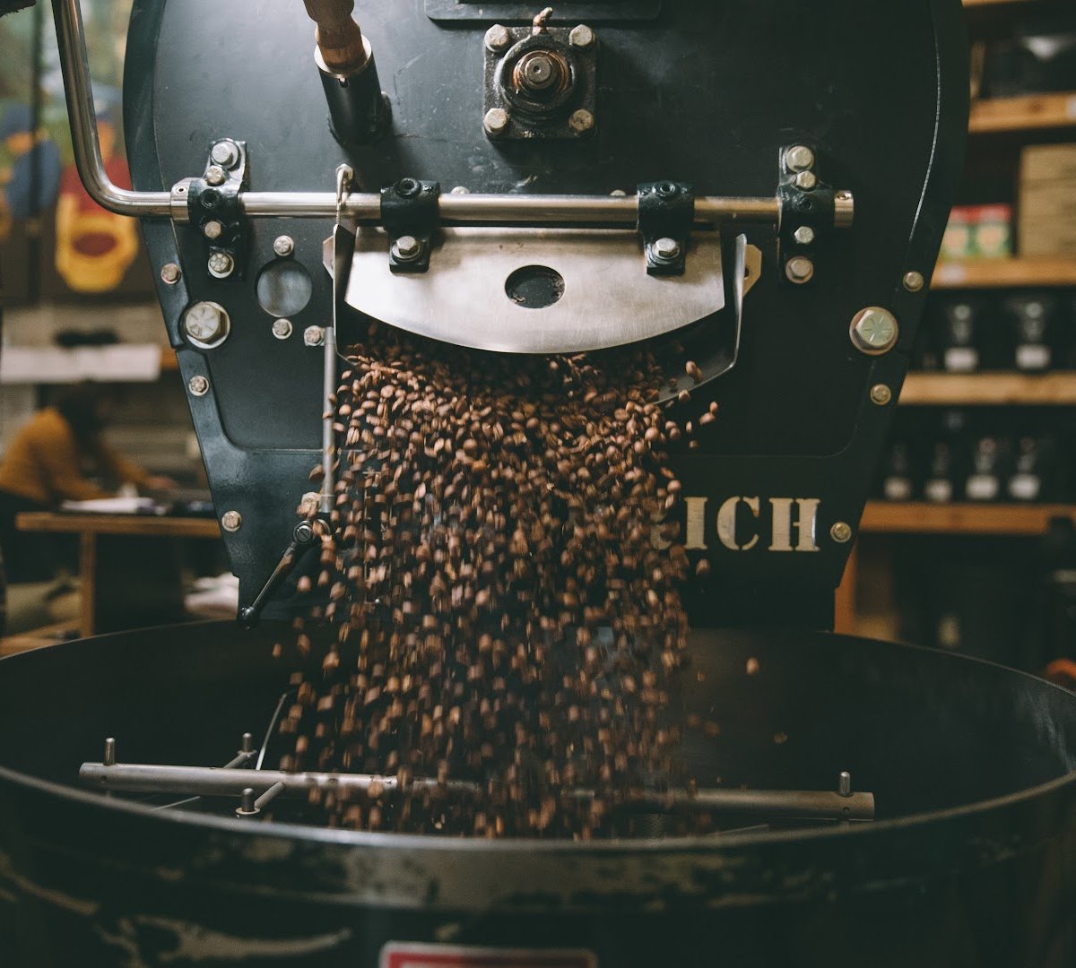 Interior of Roast House Coffee, specialty coffee shop in Spokane