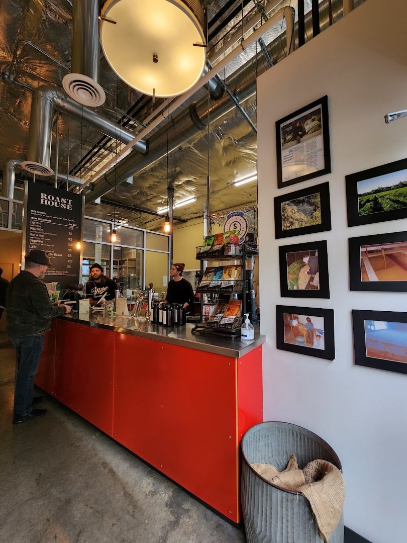 Interior of Roast House Coffee, specialty coffee shop in Spokane