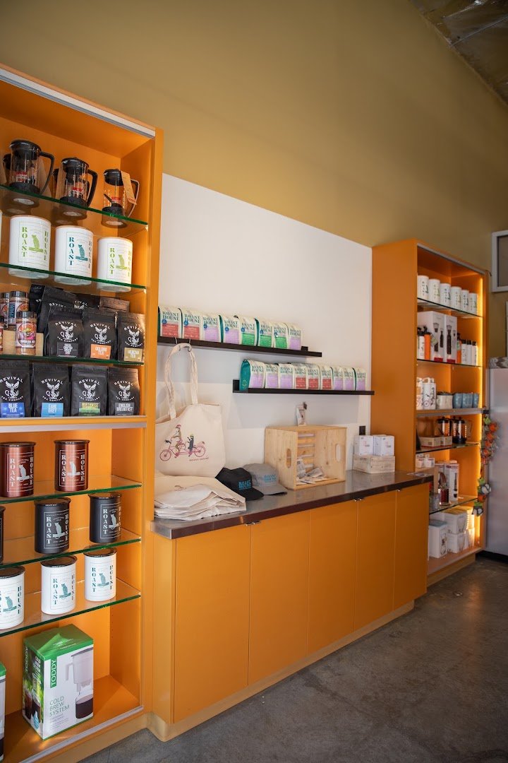 Interior of Roast House Coffee, specialty coffee shop in Spokane