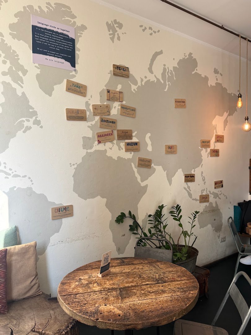 Interior of Hygge, specialty coffee shop in Milan