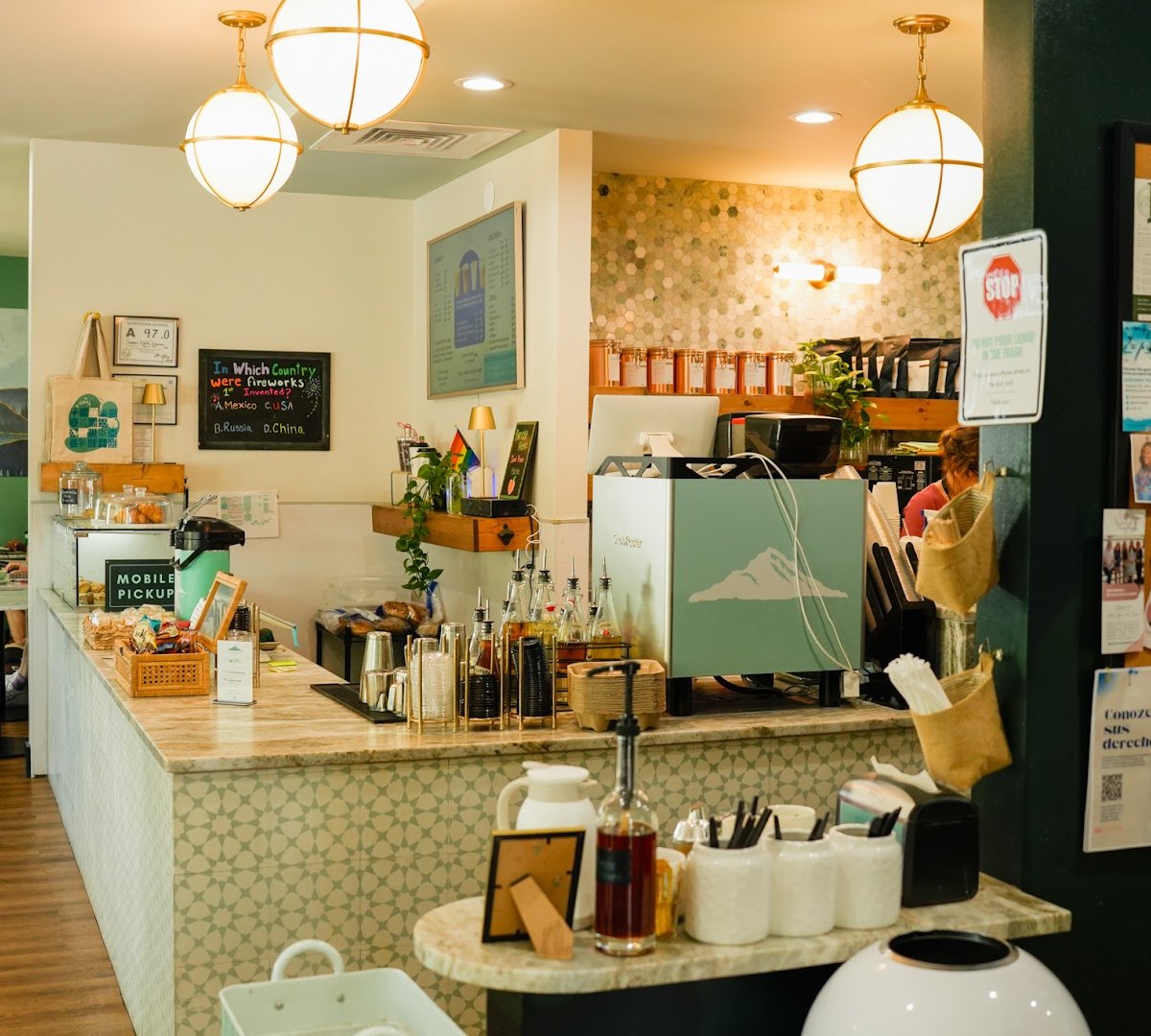 Interior of Summit Coffee Eastover, specialty coffee shop in Charlotte