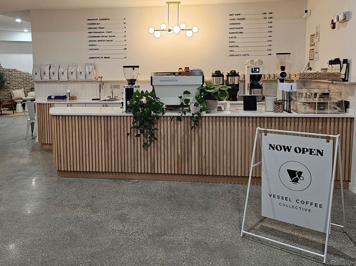 Interior of Vessel Coffee Collective, specialty coffee shop in Philadelphia
