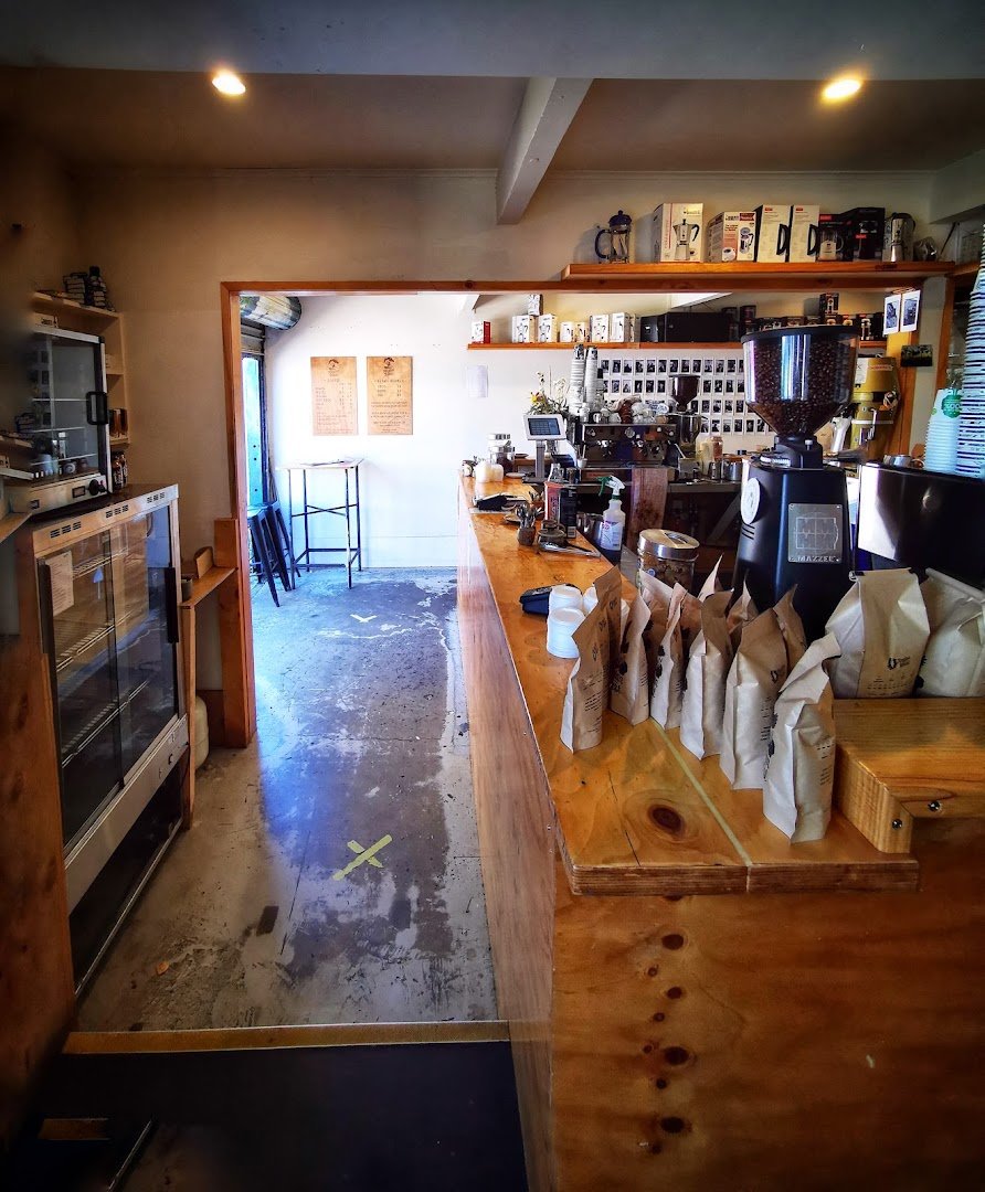 Interior of Raglan Roast Coffee, specialty coffee shop in Wellington