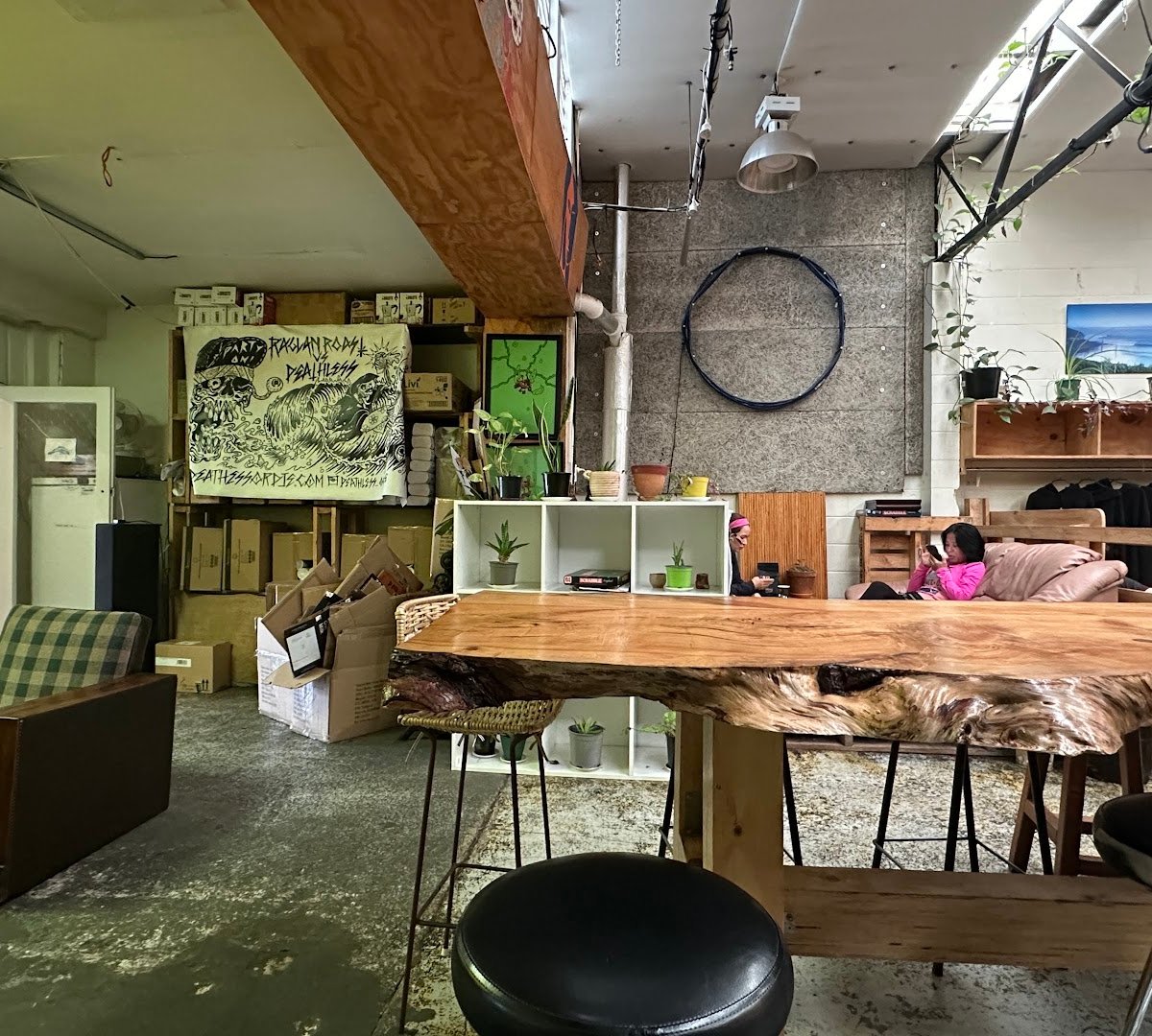 Interior of Raglan Roast Coffee, specialty coffee shop in Wellington