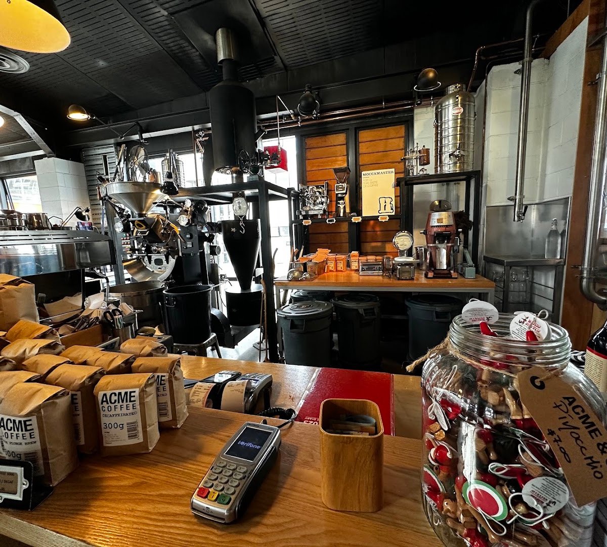 Interior of Acme Coffee, specialty coffee shop in Wellington