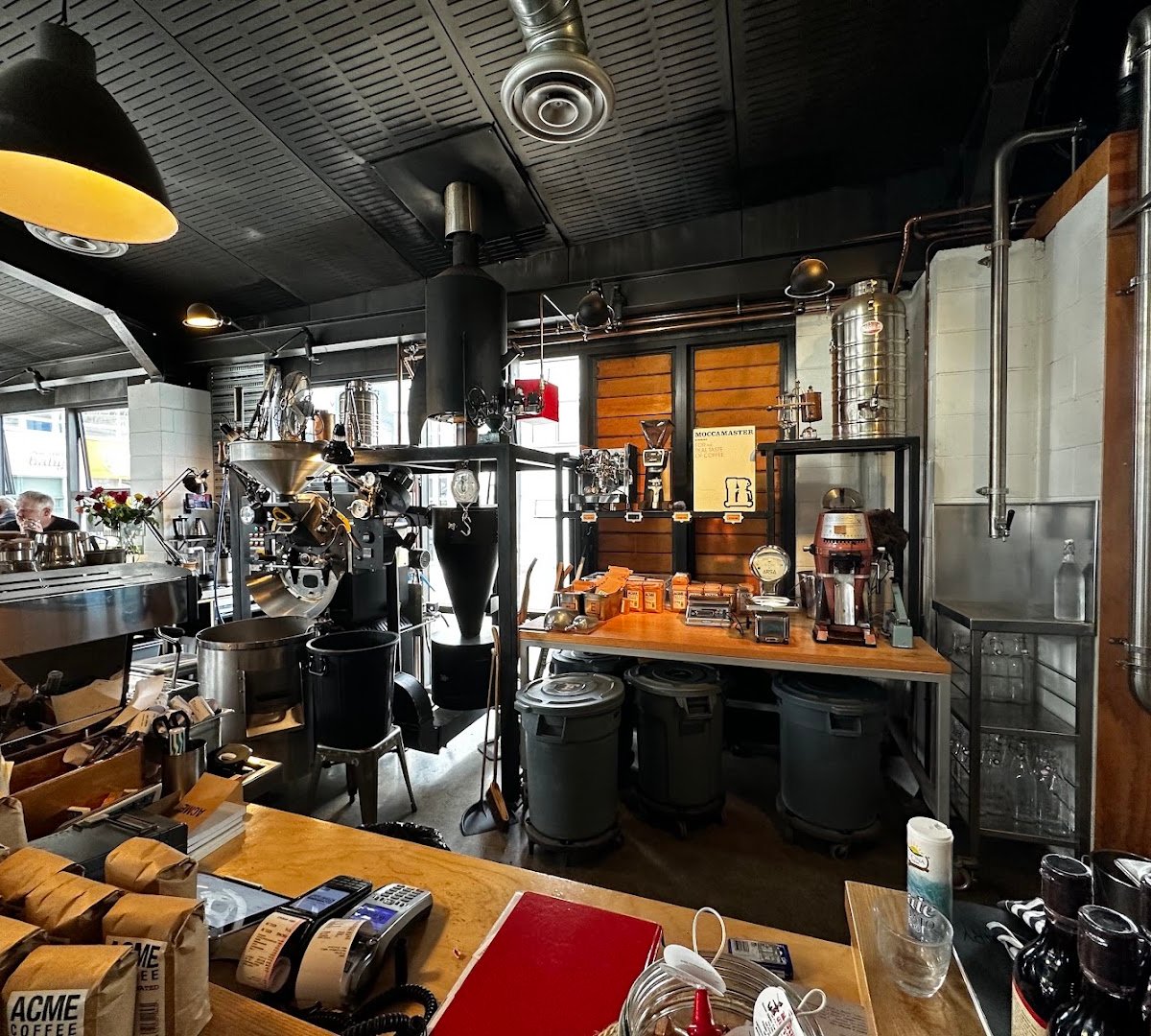 Interior of Acme Coffee, specialty coffee shop in Wellington