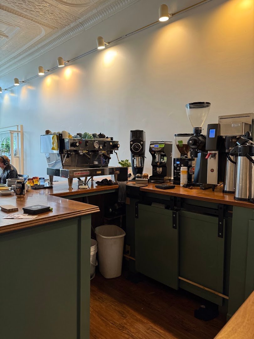 Interior of Constellation Coffee, specialty coffee shop in Pittsburgh