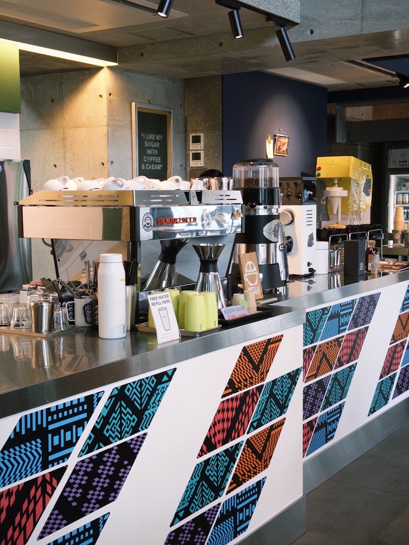 Interior of Bicycle Coffee Tokyo, specialty coffee shop in Tokyo