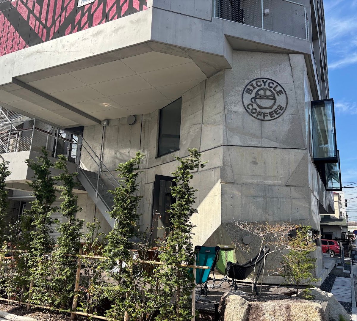 Storefront of Bicycle Coffee Tokyo, specialty coffee shop in Tokyo