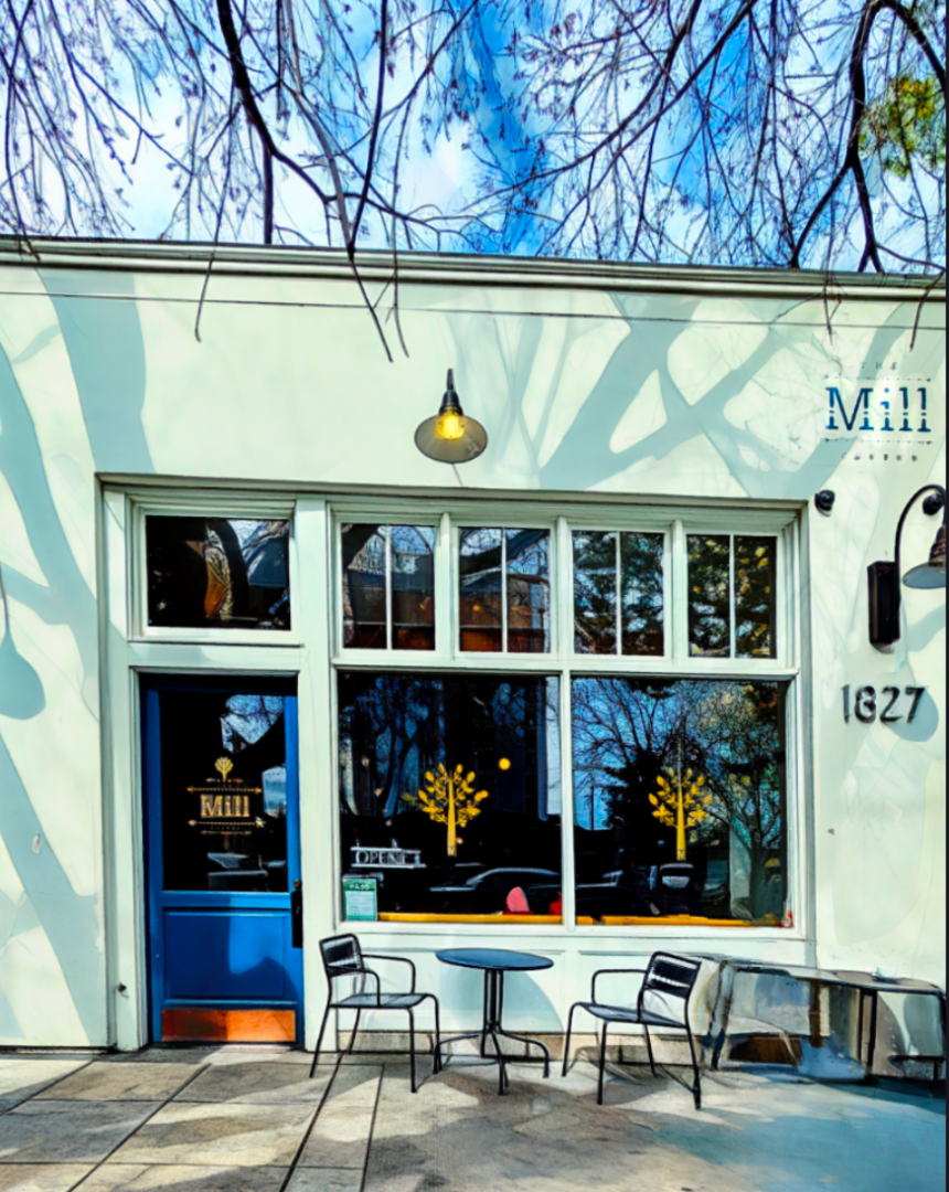 Storefront of The Mill, specialty coffee shop in Sacramento