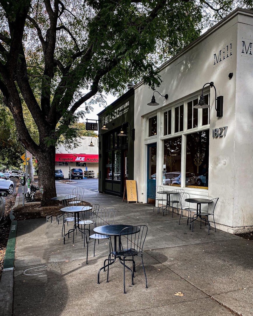 Storefront of The Mill, specialty coffee shop in Sacramento