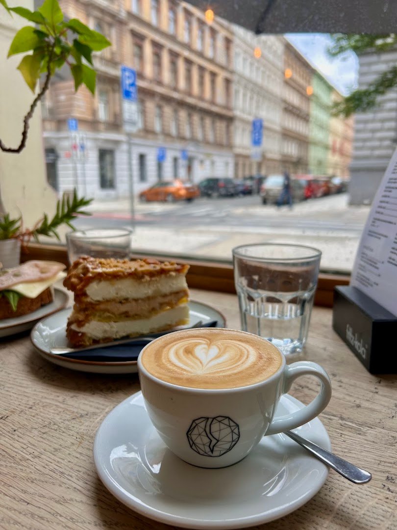 Coffee at Kofárna Újezd, specialty coffee shop in Prague