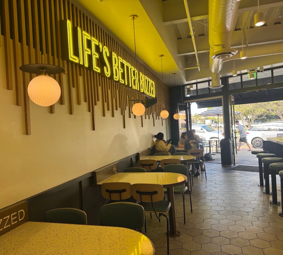 Interior of Better Buzz Coffee Coronado, specialty coffee shop in San Diego