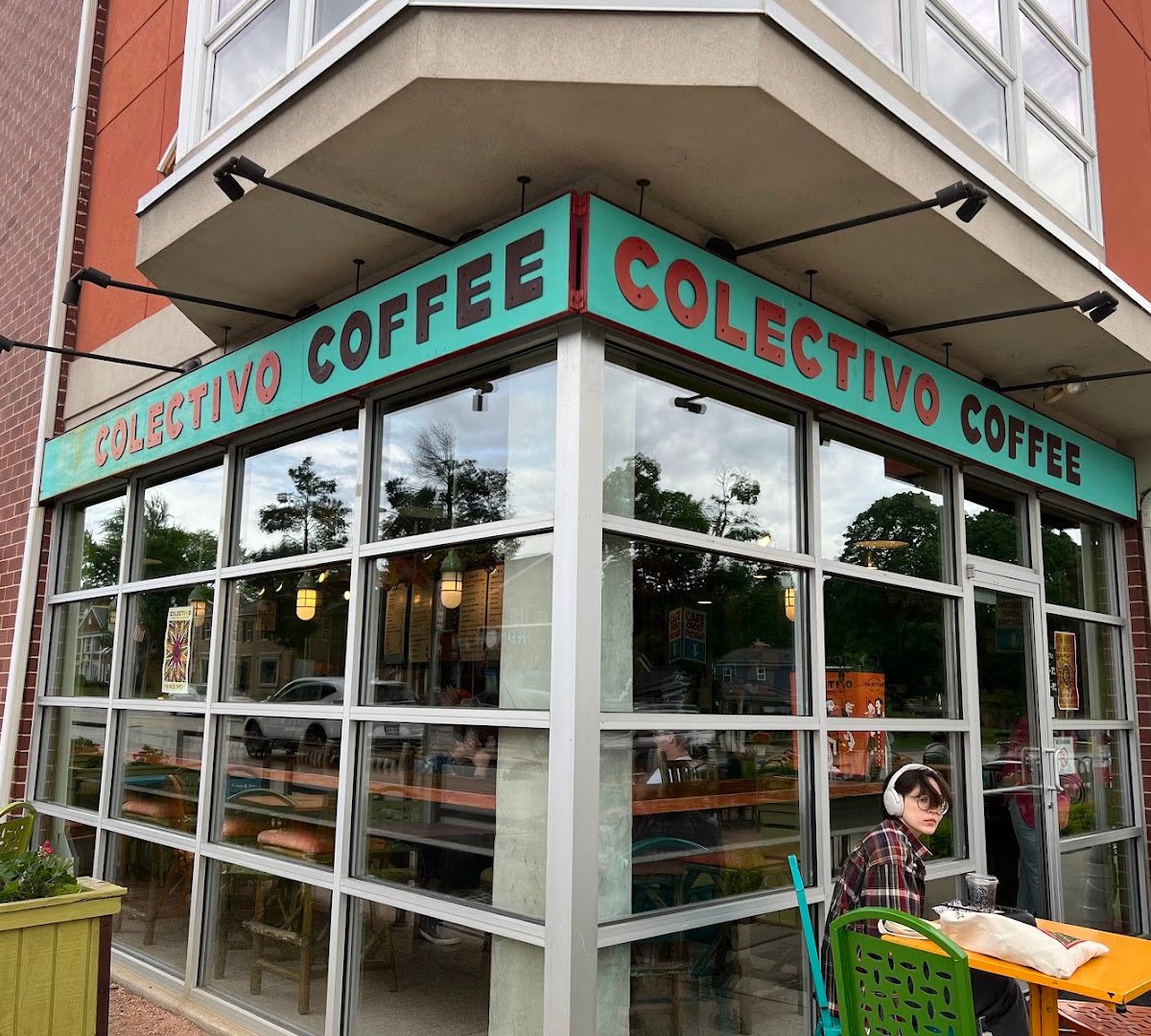 Storefront of Colectivo Coffee Swan Blvd., specialty coffee shop in Milwaukee