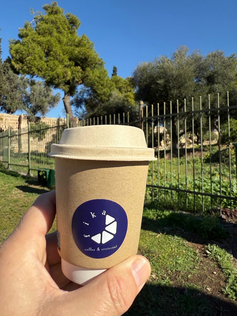 Coffee at Fika coffee & croissant, specialty coffee shop in Athens