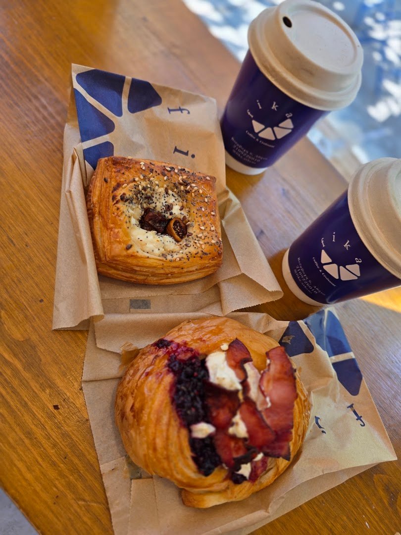 Coffee at Fika coffee & croissant, specialty coffee shop in Athens