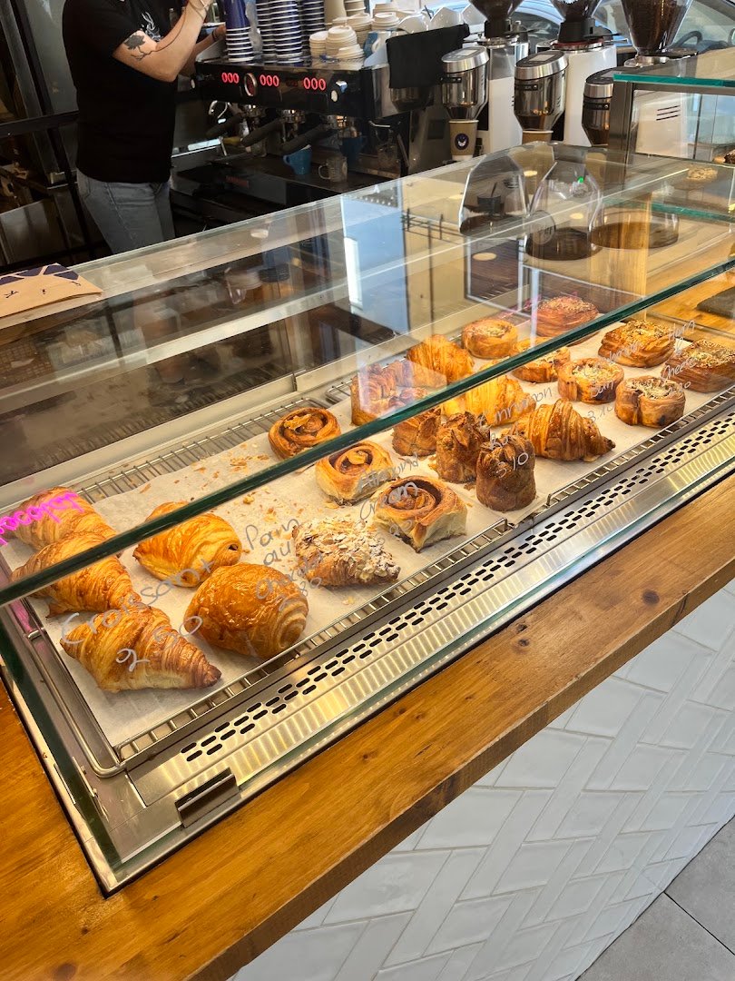 Interior of Fika coffee & croissant, specialty coffee shop in Athens