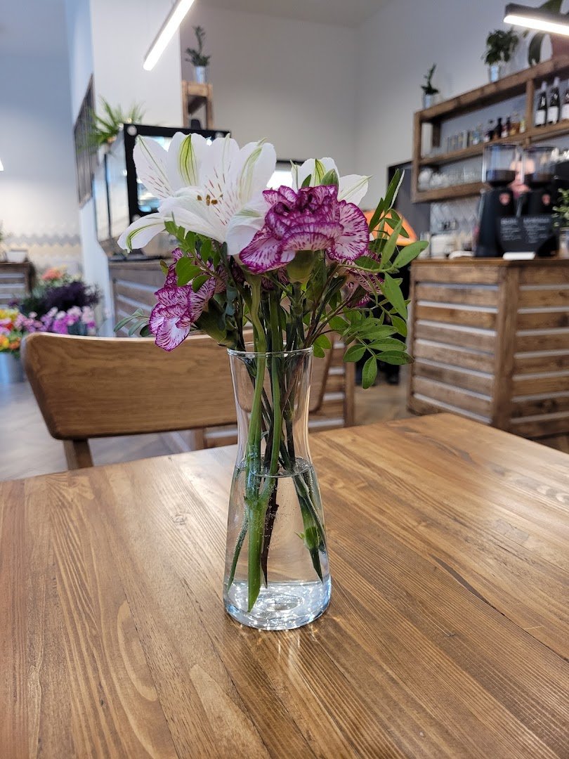 Interior of Florista Café, specialty coffee shop in Prague