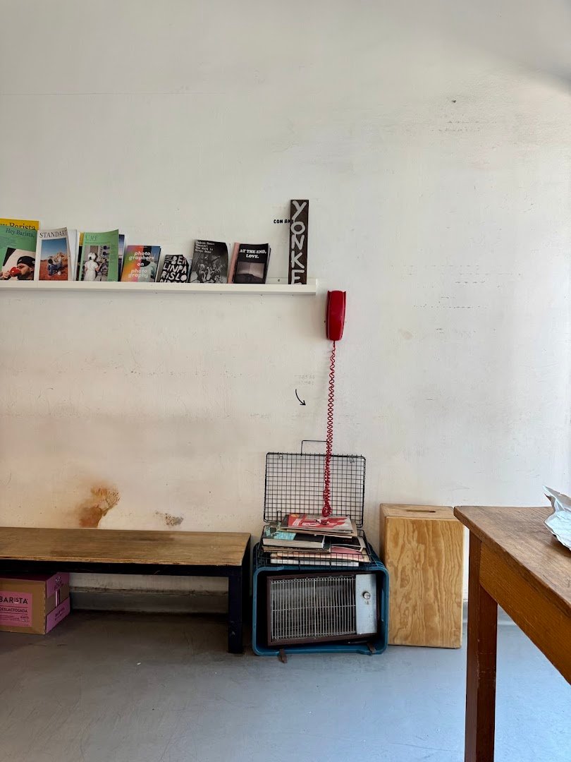 Interior of Yonke, specialty coffee shop in Mexico City