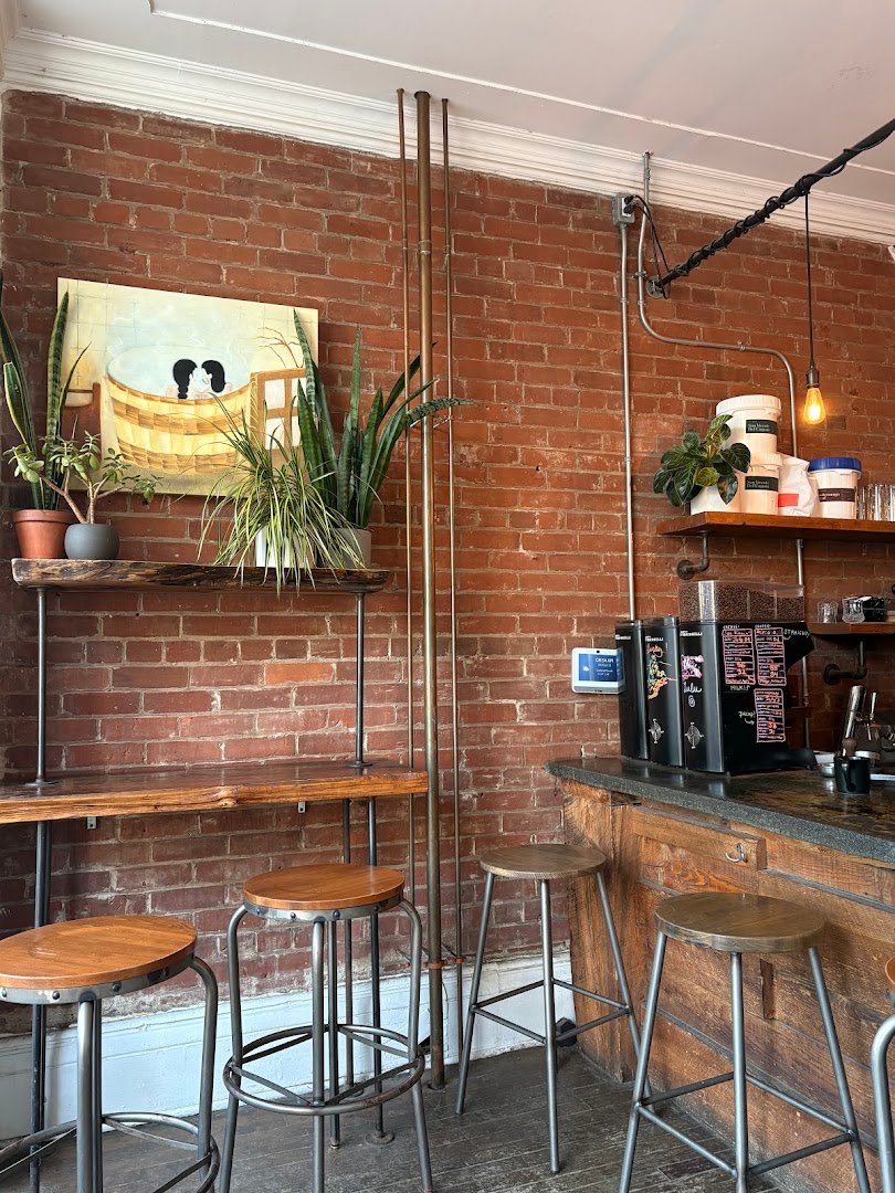Interior of Boxcar Social, specialty coffee shop in Toronto