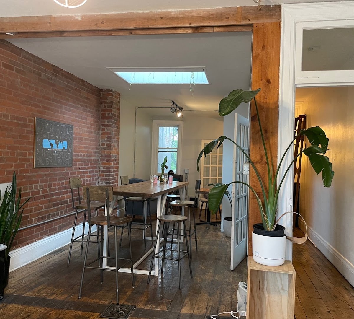 Interior of Boxcar Social, specialty coffee shop in Toronto