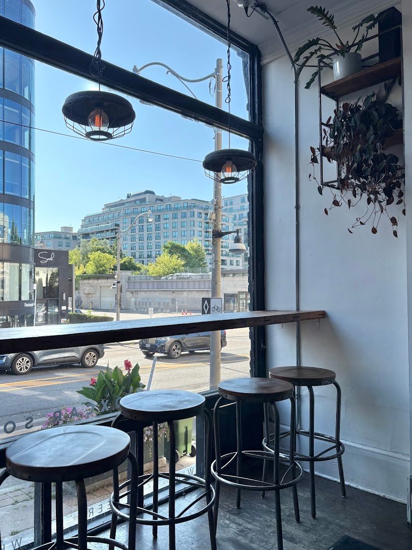 Interior of Boxcar Social, specialty coffee shop in Toronto