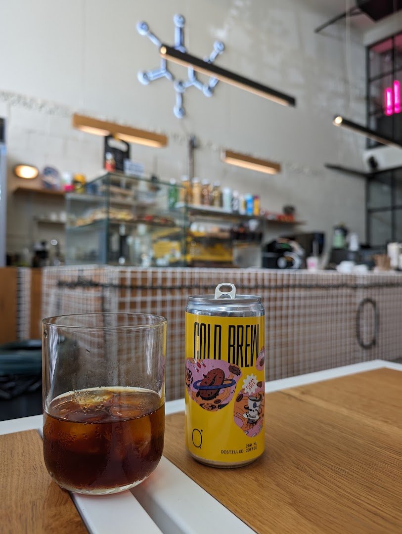 Coffee at Qahwa Roastery, specialty coffee shop in Athens
