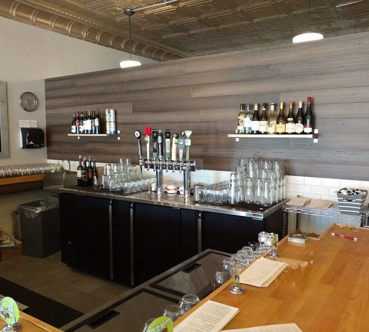 Interior of Sisters' Sludge Coffee Cafe and Wine Bar, specialty coffee shop in Minneapolis