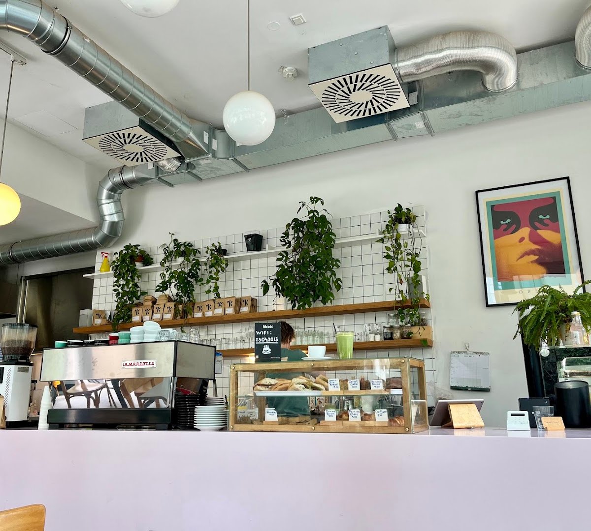 Interior of Brass Monkey, specialty coffee shop in Vienna