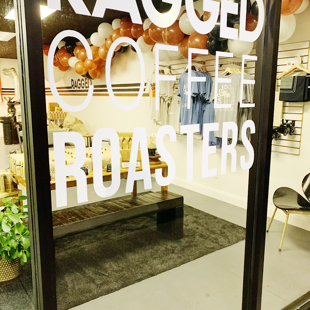 Interior of Ragged Coffee Company, specialty coffee shop in Tampa-St. Petersburg