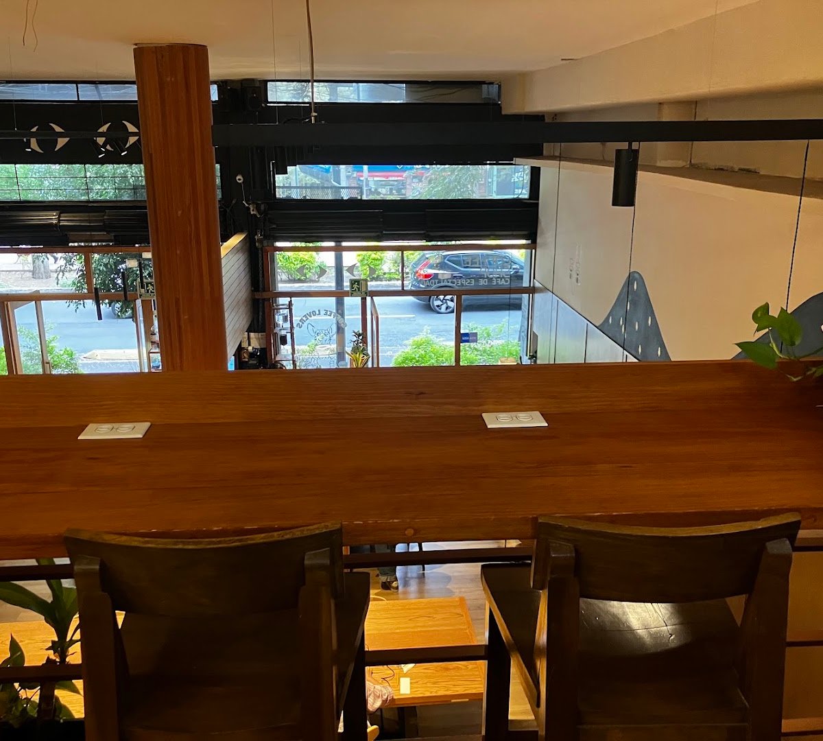 Interior of Blend Station coffee shop, specialty coffee shop in Mexico City