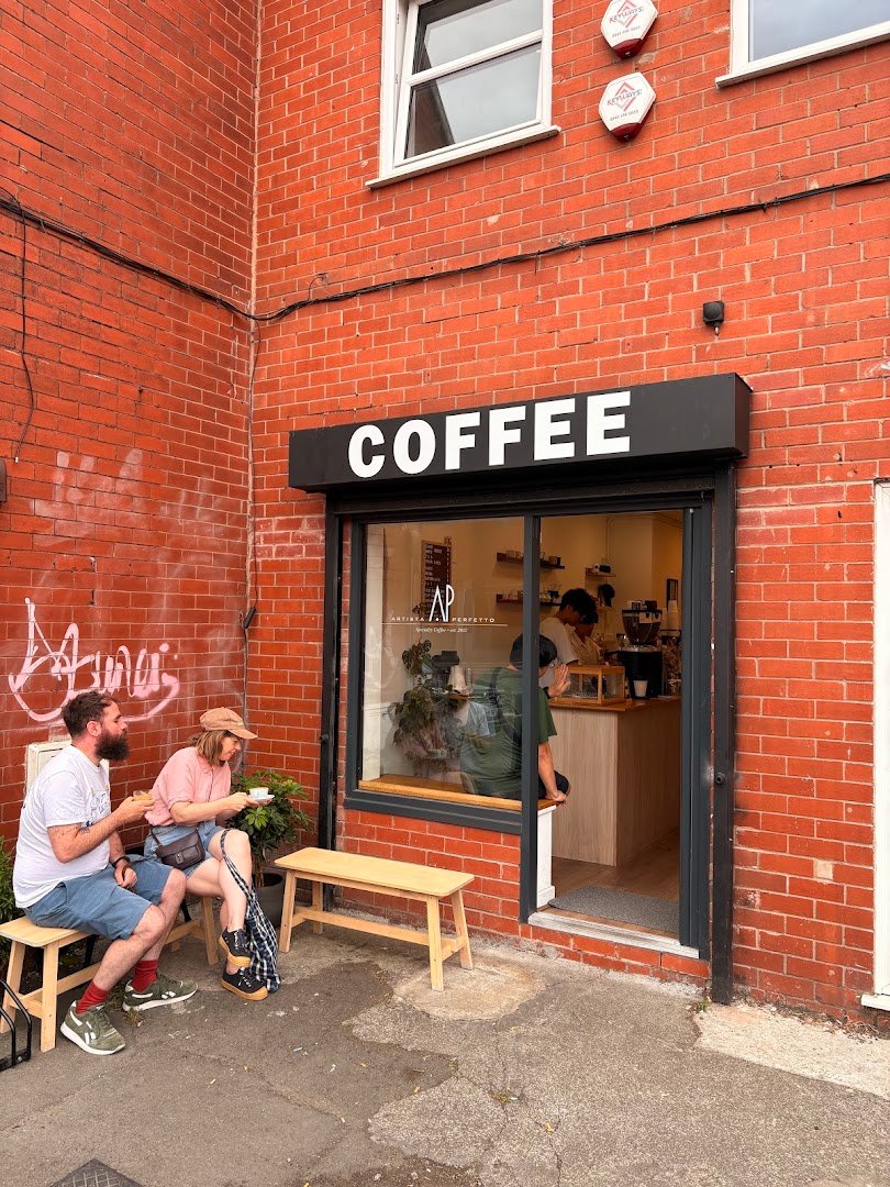 Storefront of ARTISTA PERFETTO (Ancoats), specialty coffee shop in Manchester