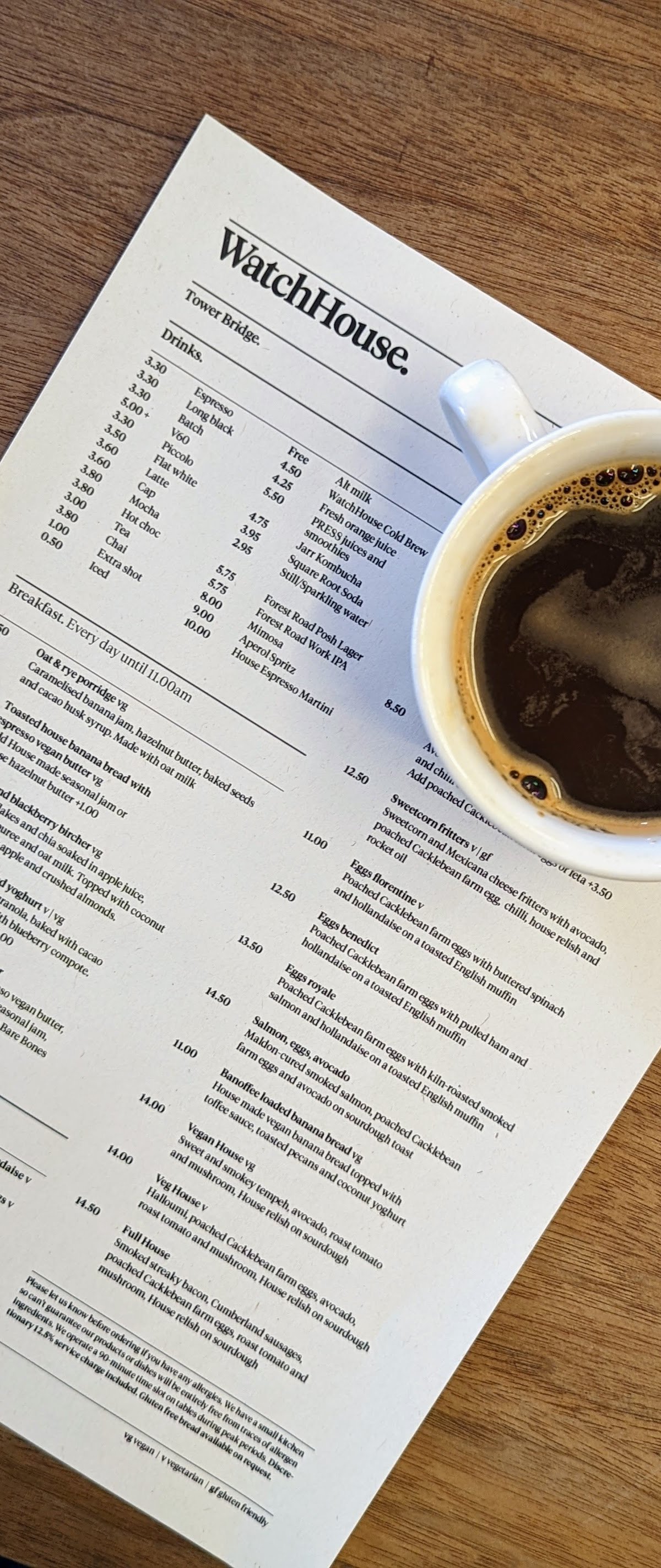 WatchHouse Tower Bridge specialty coffee shop in London - photo 10