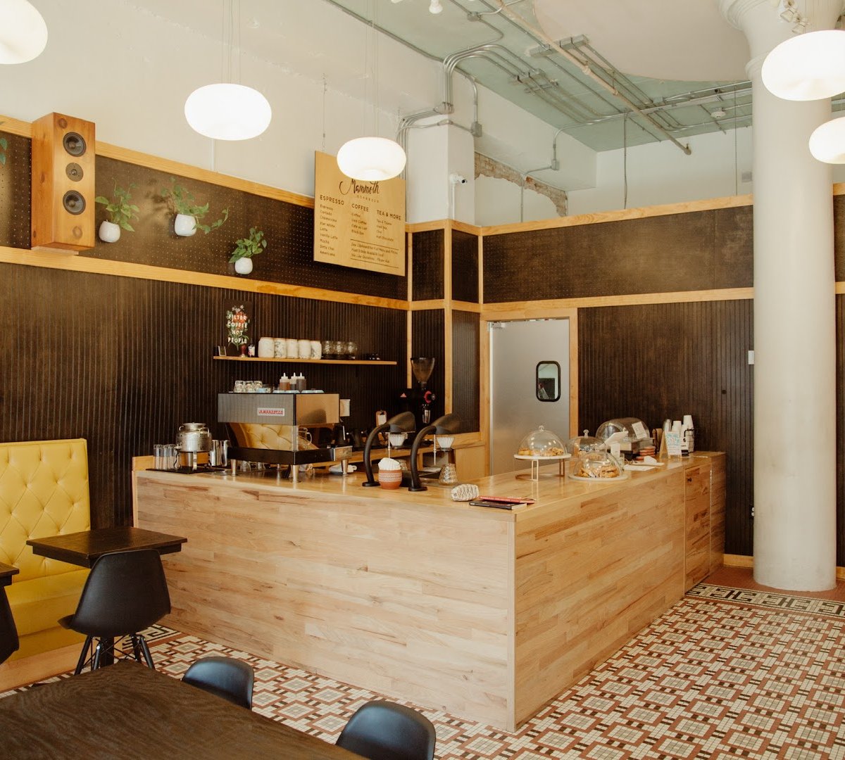 Interior of Mammoth Espresso, specialty coffee shop in New Orleans