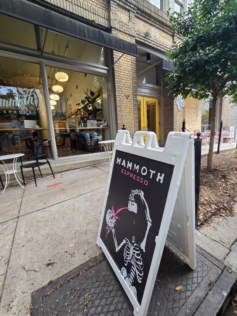 Storefront of Mammoth Espresso, specialty coffee shop in New Orleans