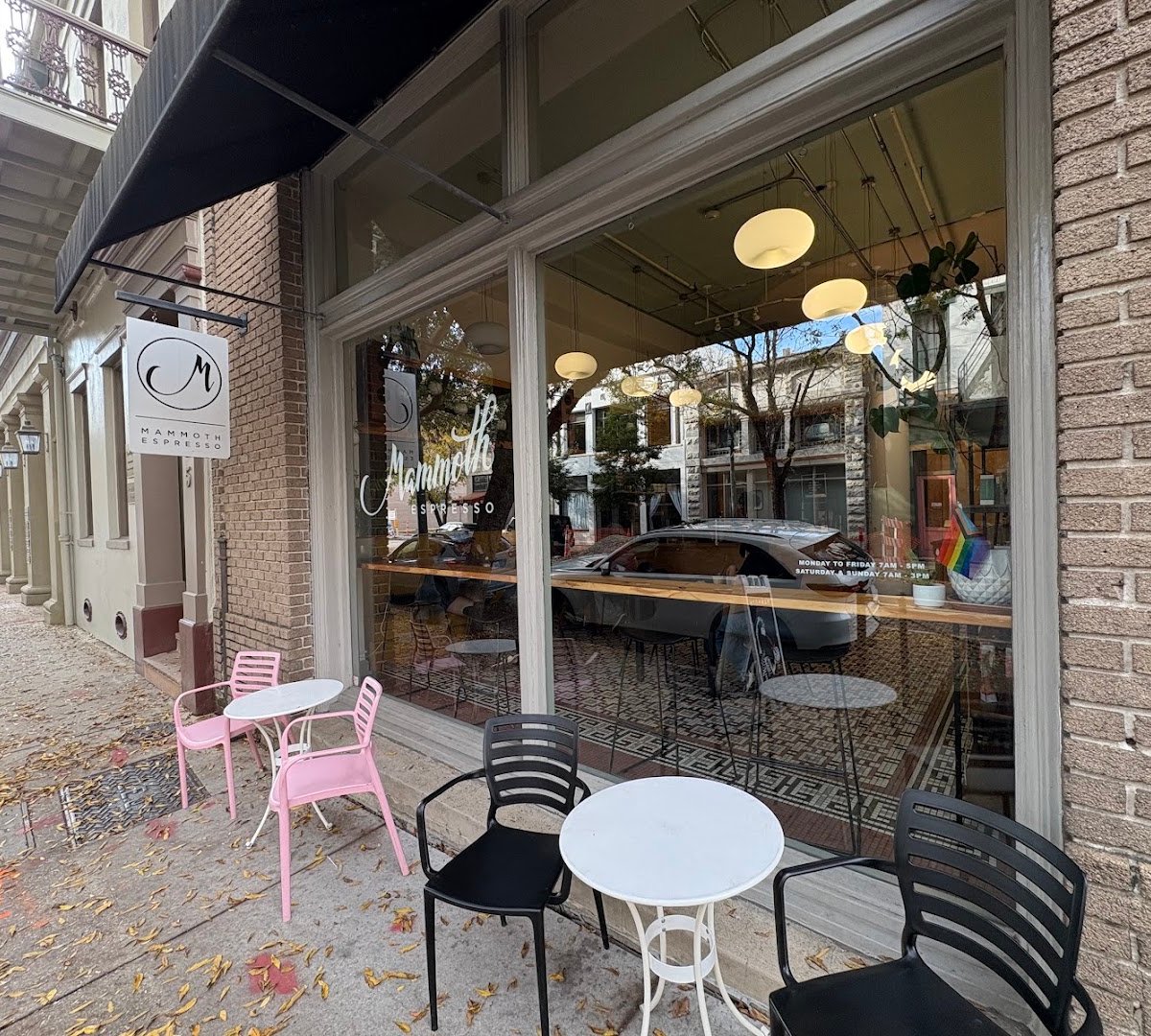 Storefront of Mammoth Espresso, specialty coffee shop in New Orleans