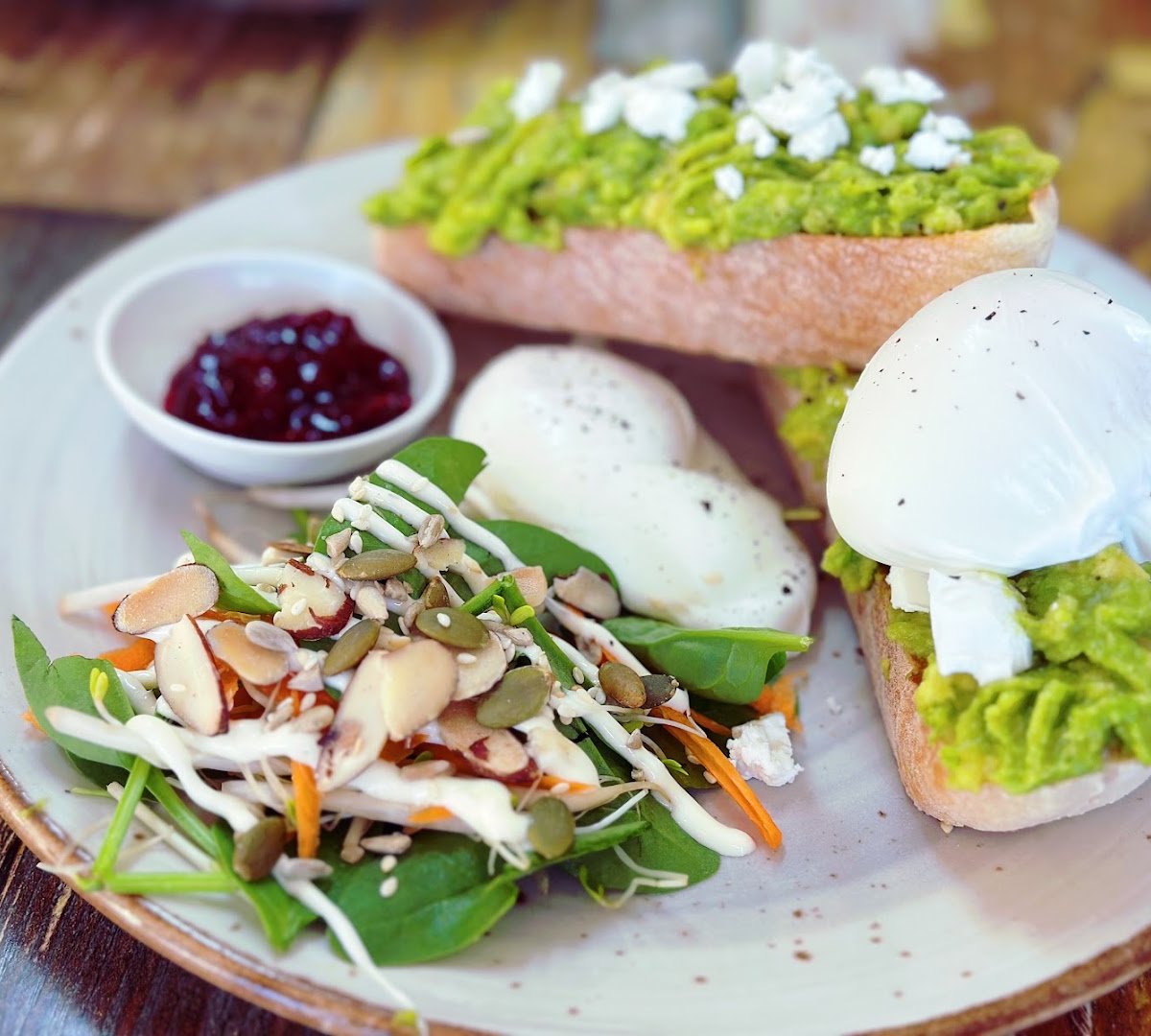 Food at Sozo Coffee House, specialty coffee shop in Auckland