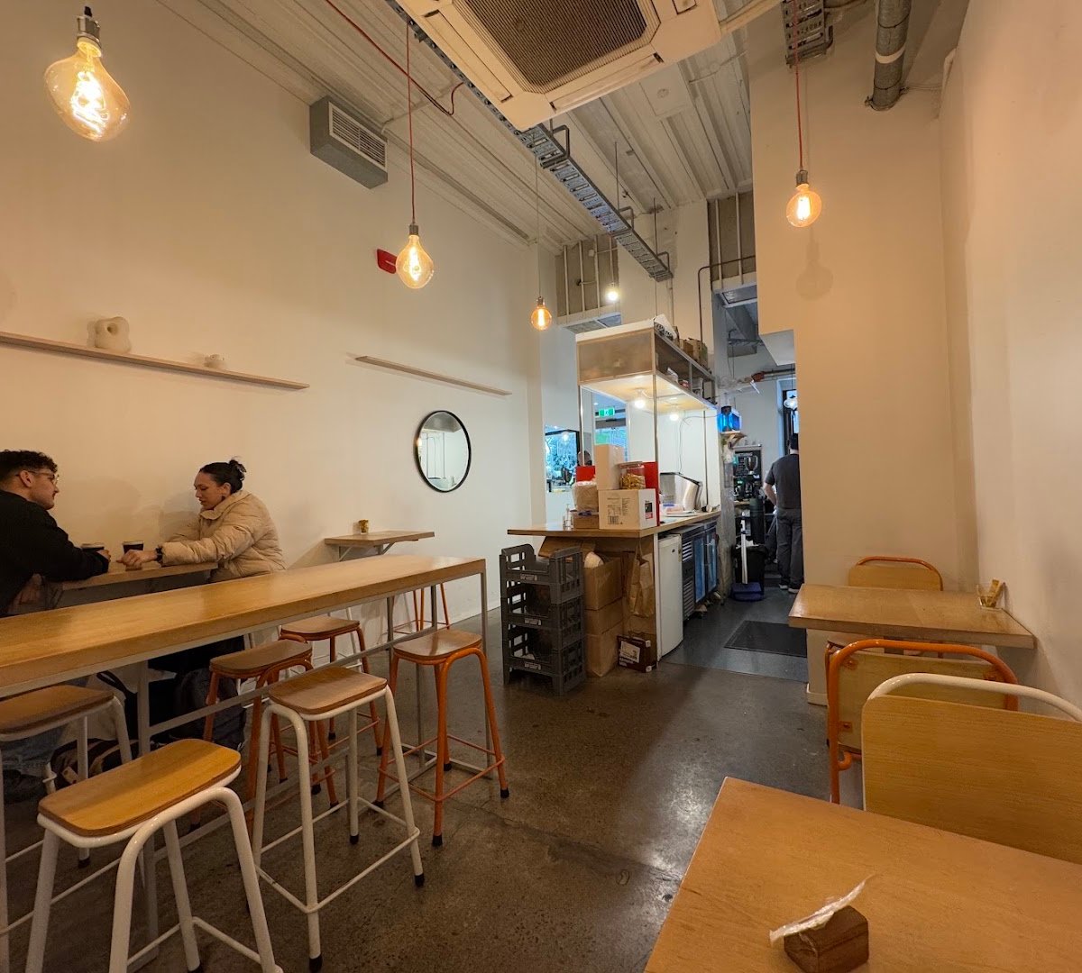 Interior of cafe CLOUD, specialty coffee shop in Wellington