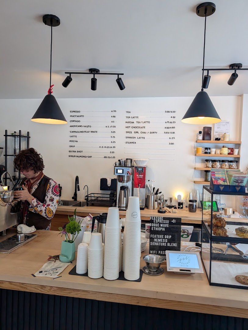 Interior of Mercury Espresso, specialty coffee shop in Toronto