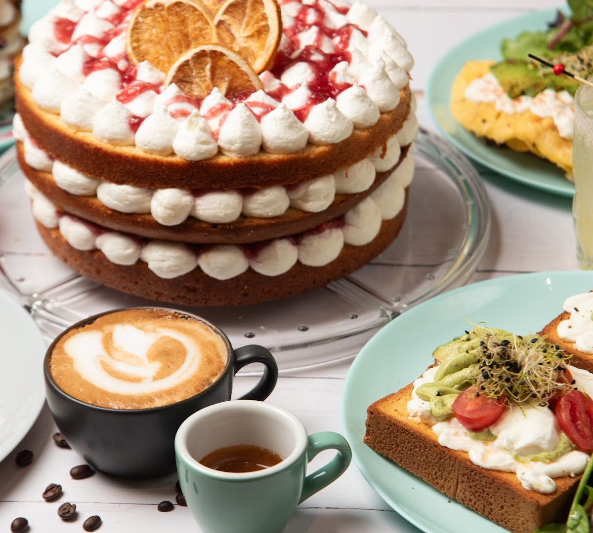 Food at Bell Square, specialty coffee shop in Athens