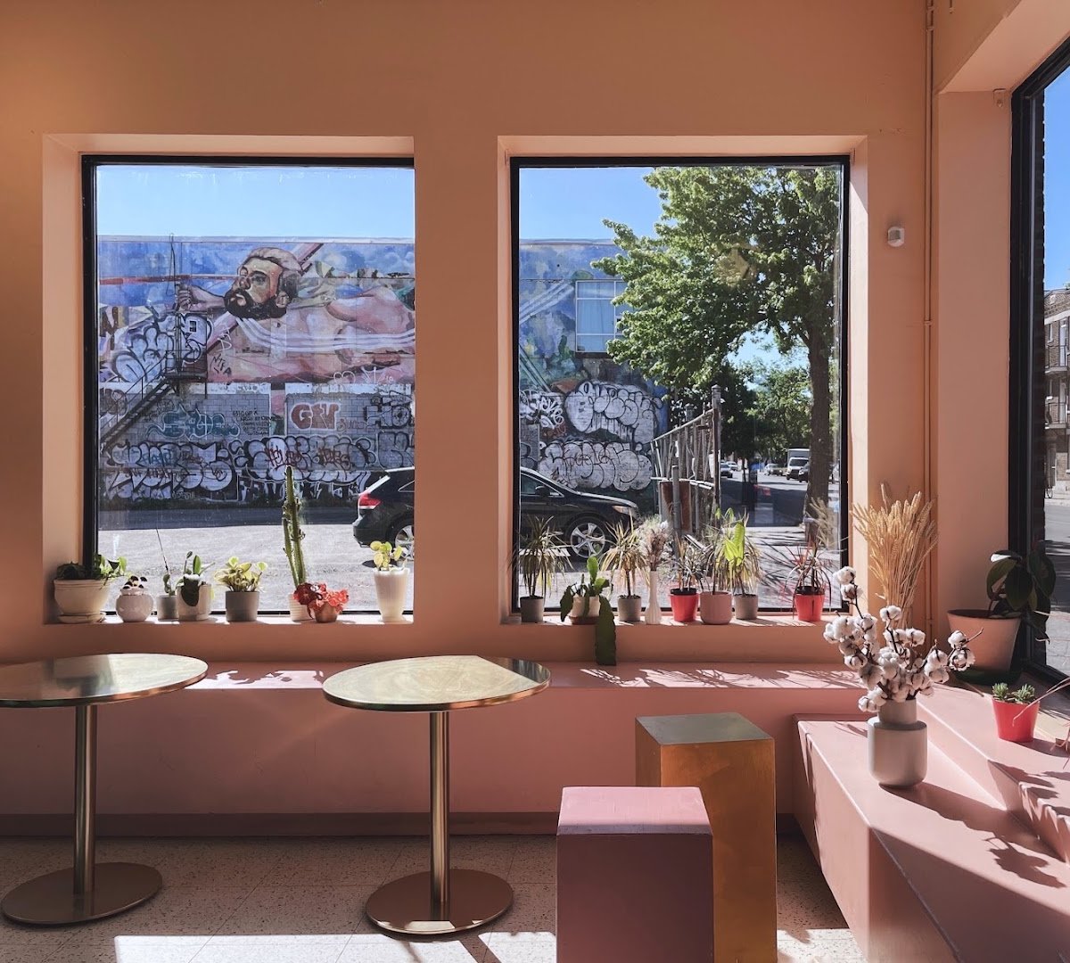 Interior of Pastel Rita, specialty coffee shop in Montreal