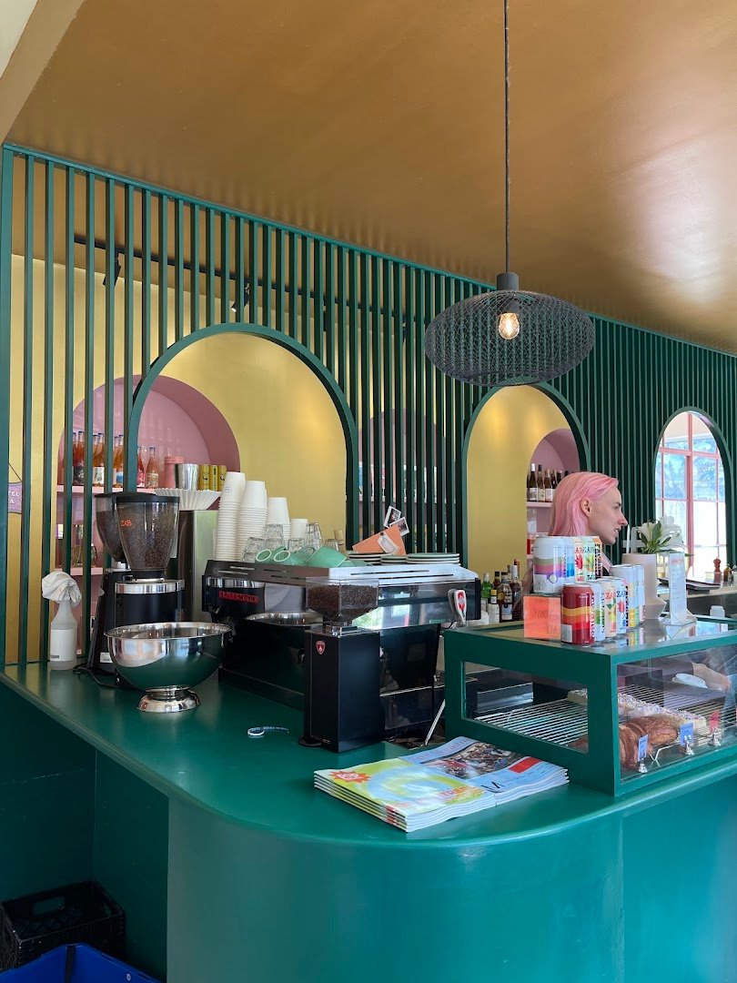 Interior of Pastel Rita, specialty coffee shop in Montreal