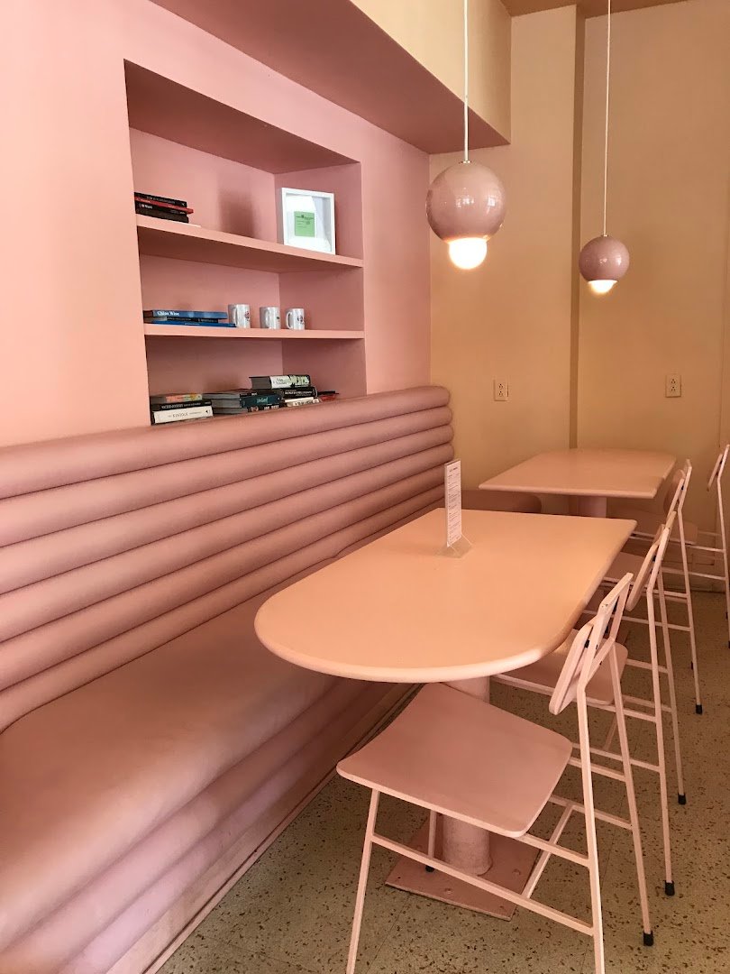 Interior of Pastel Rita, specialty coffee shop in Montreal