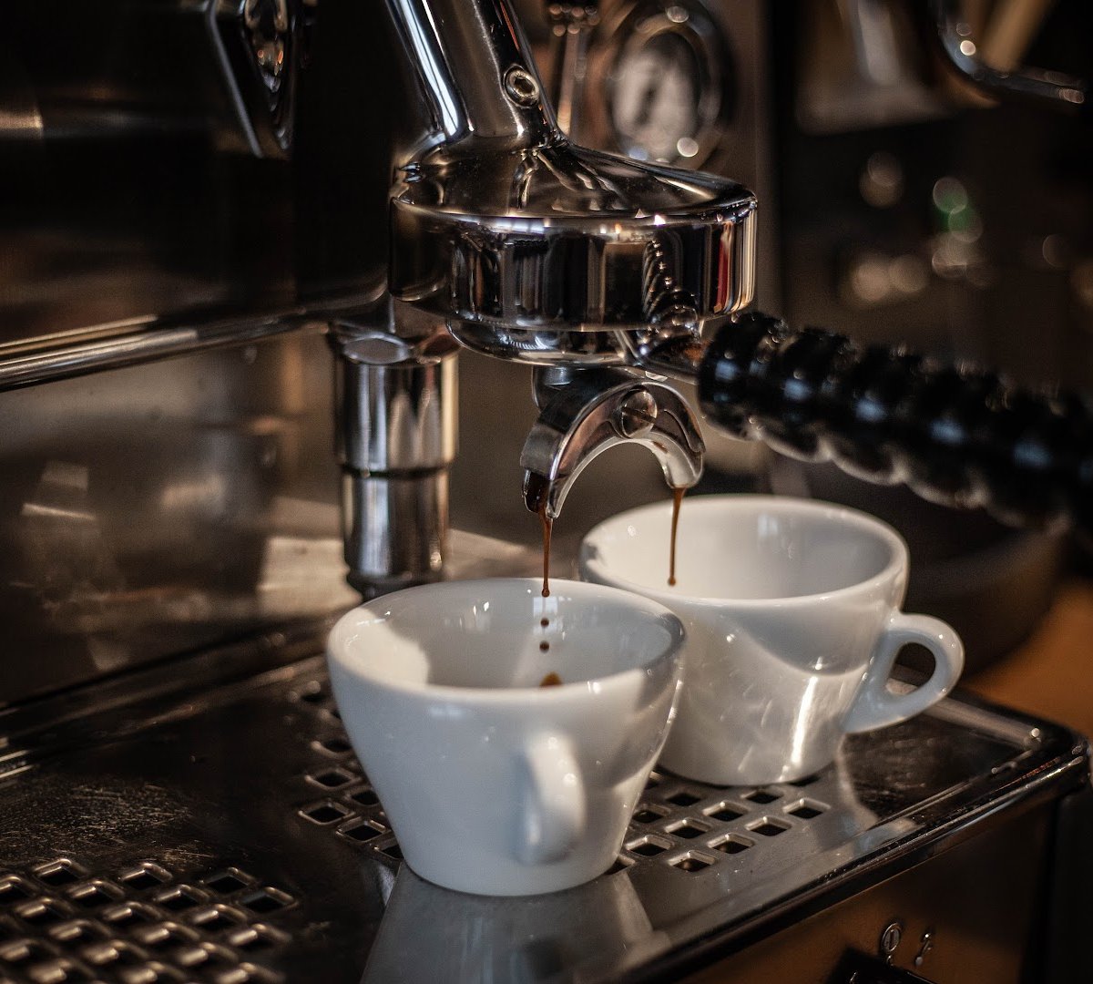 Coffee at Helsingin Kahvipaahtimon Päiväkahvibaari Teurastamo, specialty coffee shop in Helsinki