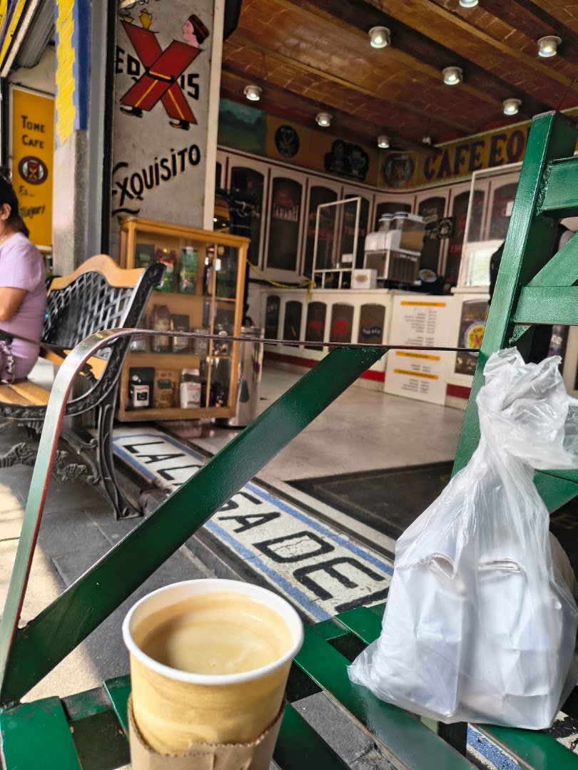 Interior of Café X, specialty coffee shop in Mexico City
