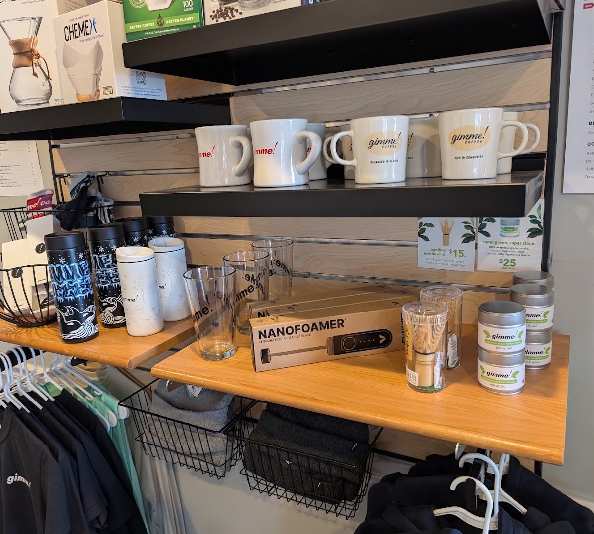 Interior of Gimme! Coffee - Community Corners, specialty coffee shop in Ithaca