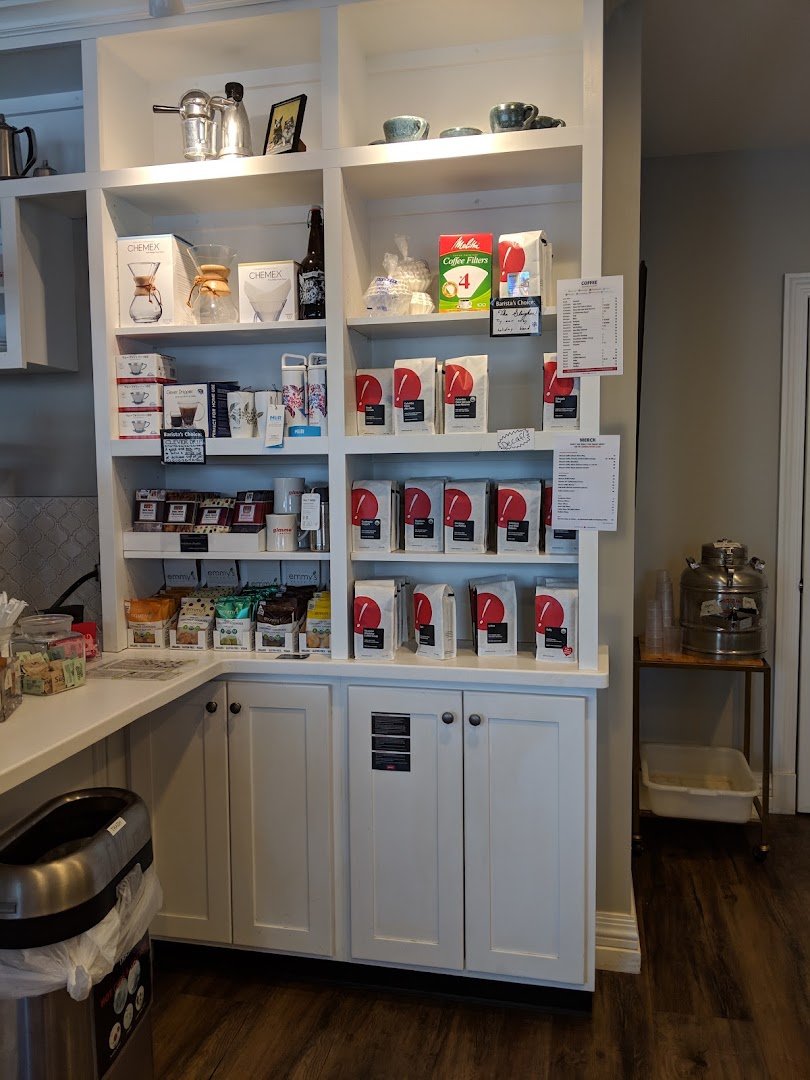Interior of Gimme! Coffee - Community Corners, specialty coffee shop in Ithaca
