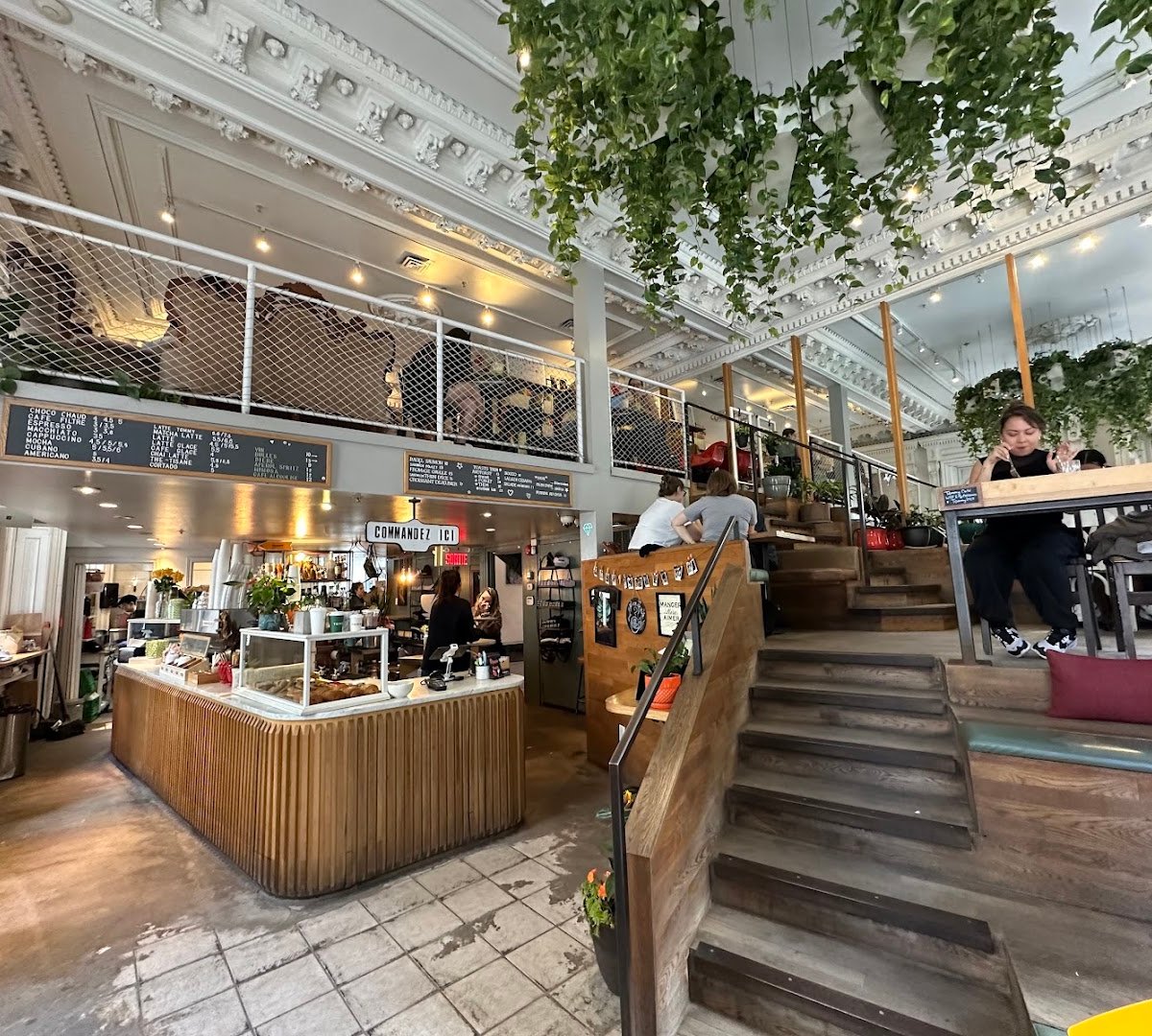 Interior of Tommy Café, specialty coffee shop in Montreal